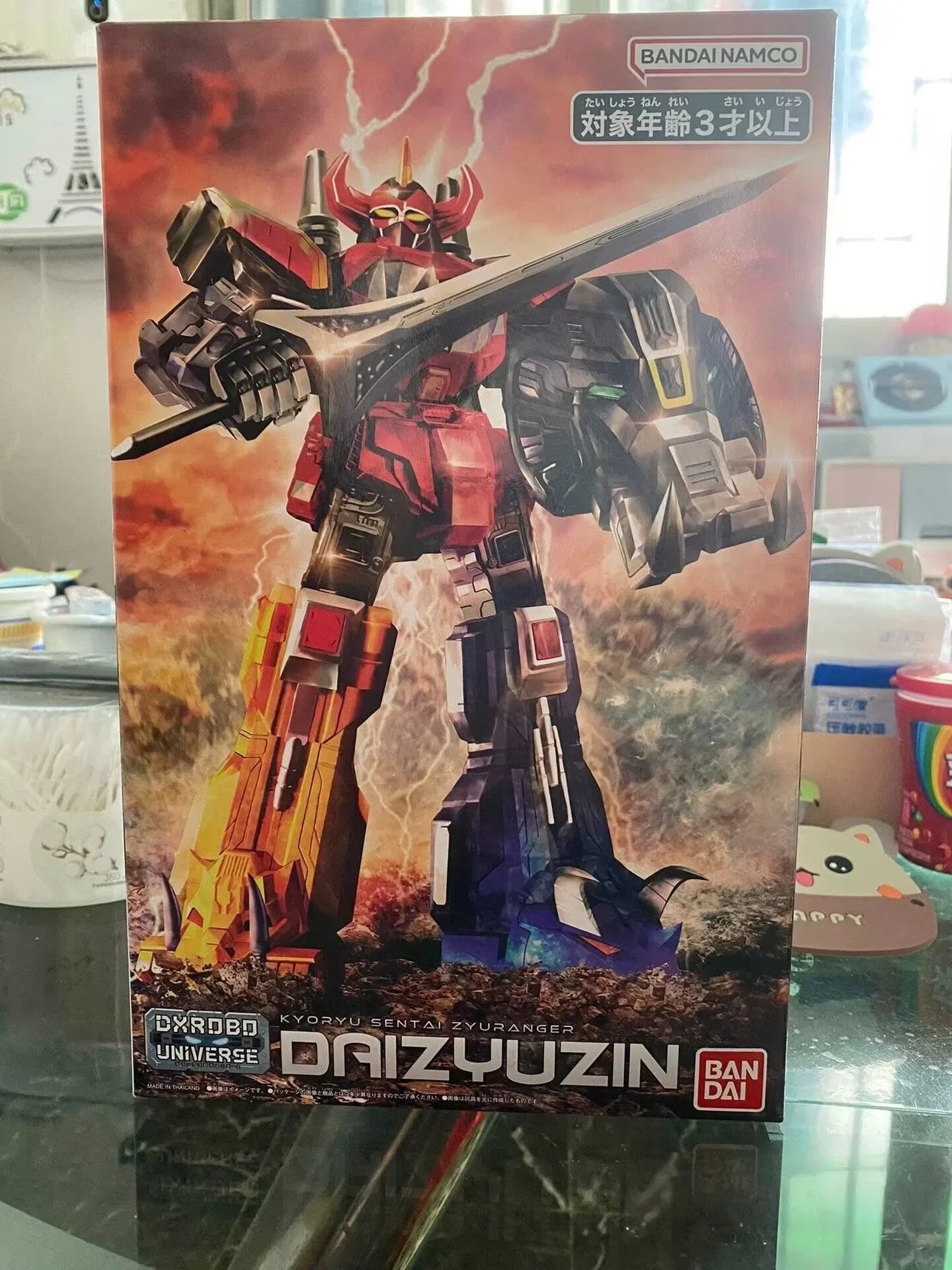 In Stock Bandai DX Mighty Morphin Power Rangers Anime Daizyuzin Action Figures Kyoryu Sentai Zyuranger Model Toys Gift