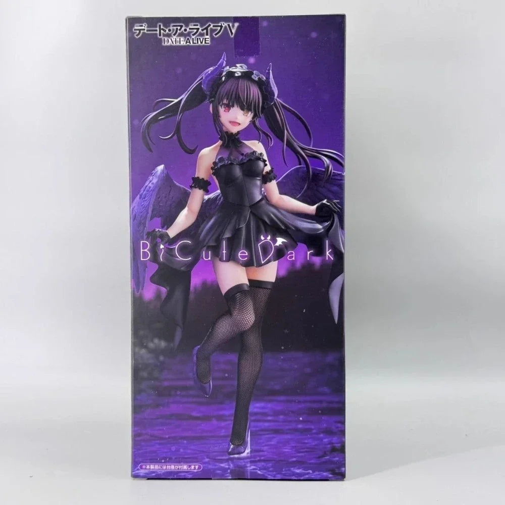 In Stock FuRyu Original Genuine Anime Date A Live V BiCute Dark Figure Tokisaki Kurumi 23cm Collections Model Toy Figures Gift