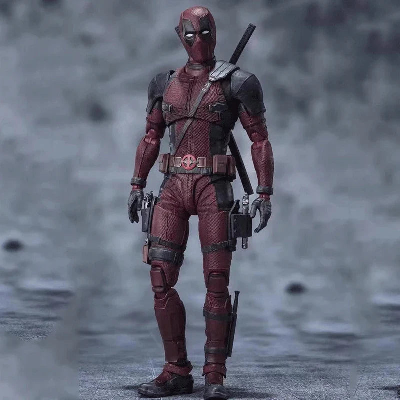 SHF Deadpool 2 Action Figure PVC Superhero Collection Doll Movable Model Toys Joint Movable Dolls Kids Birthday Gift 16cm