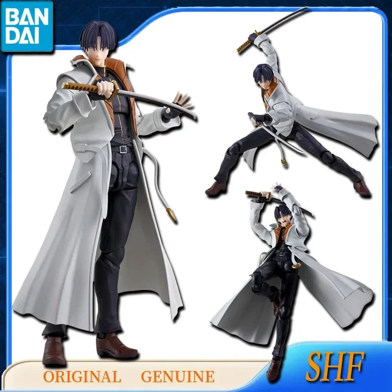 Bandai Anime Genuine SHFiguarts SHF HIMURA KENSHIN HAJIME SAITO AOSHI SHINOMORI Action Figure Toys Kids Gift Model Ornaments