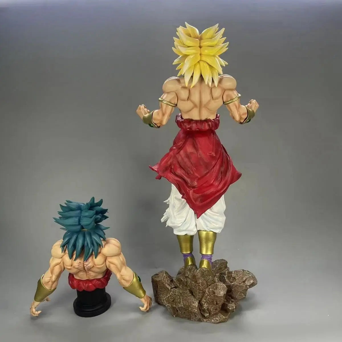 58cm Dragon Ball Anime Figure Broli Double Head Replaceable Action Figurine PVC Peripheral Model Collection Statue Desk Gift Toy