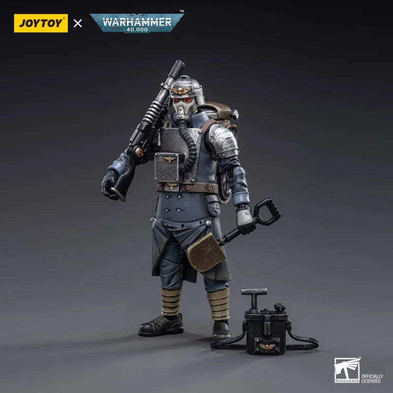 [In Stock] JOYTOY Warhammer 40K Astra Militarum Death Korps of Krieg Veteran Squad Sergeant Guardsman 1/18 Action Figure Dolls