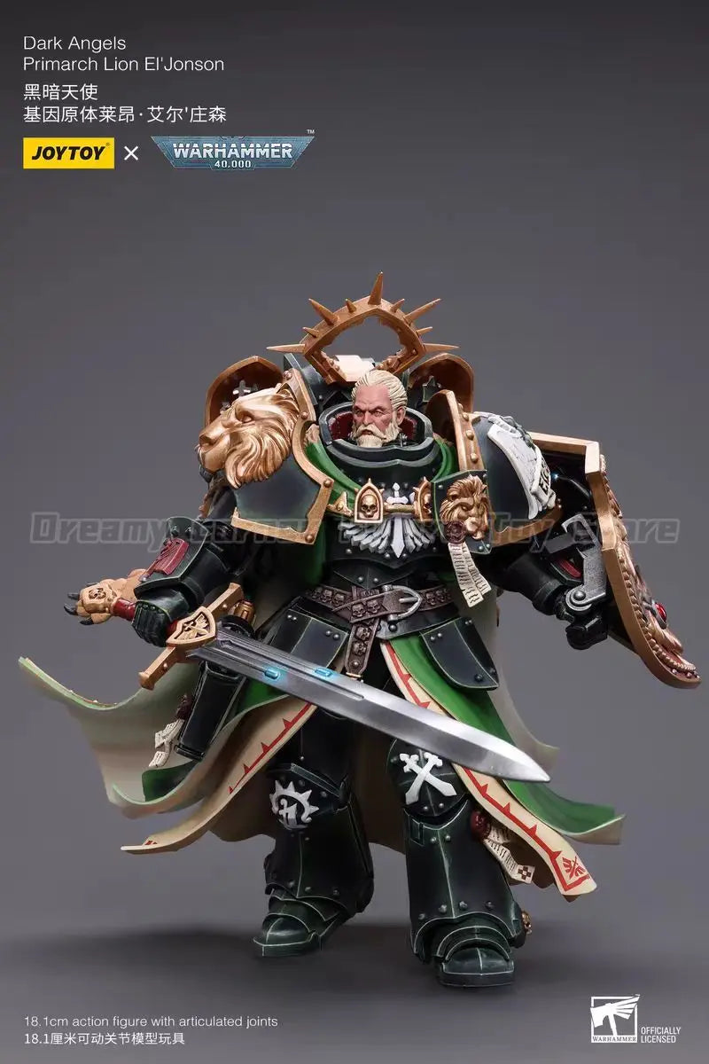 【In Stock】JOYTOY Warhammer 40K Dark Angels Primarch Lion El Jonson 1/18 Action Figure Toy Collection Model
