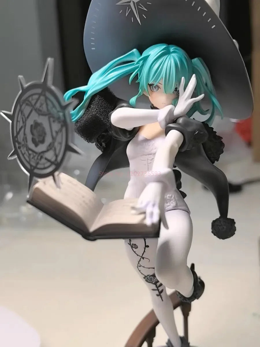 Genuine New In Stock 25cm Original Ribose Rise Up Series 1/8 Hatsune Miku Fantasia Witch Pvc  Figures Model Toy Gifts