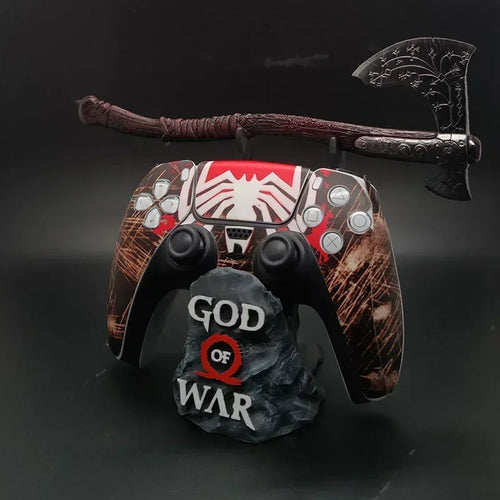 15cm God of War Figure Gamepad Bracket The Leviathan Axe Blade of Chaos Kratos Game Ornament Collection Desktop Display Gift Toy