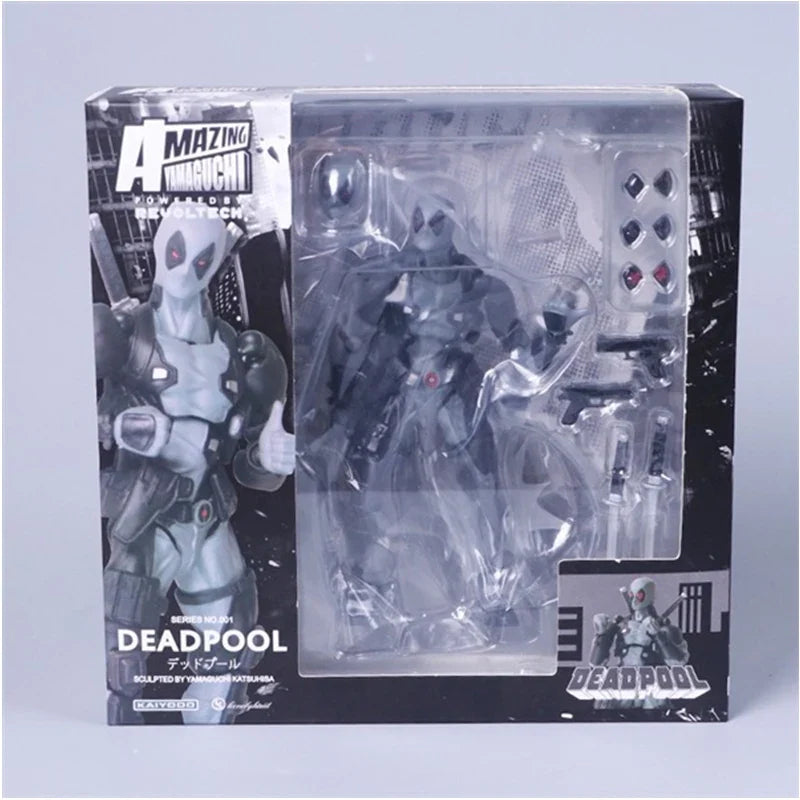 Yamaguchi Revoltech Deadpool Action Figure Deadpool X-Men Superhero Figurine KAIYODO Movie Model Toys for Kids Gift