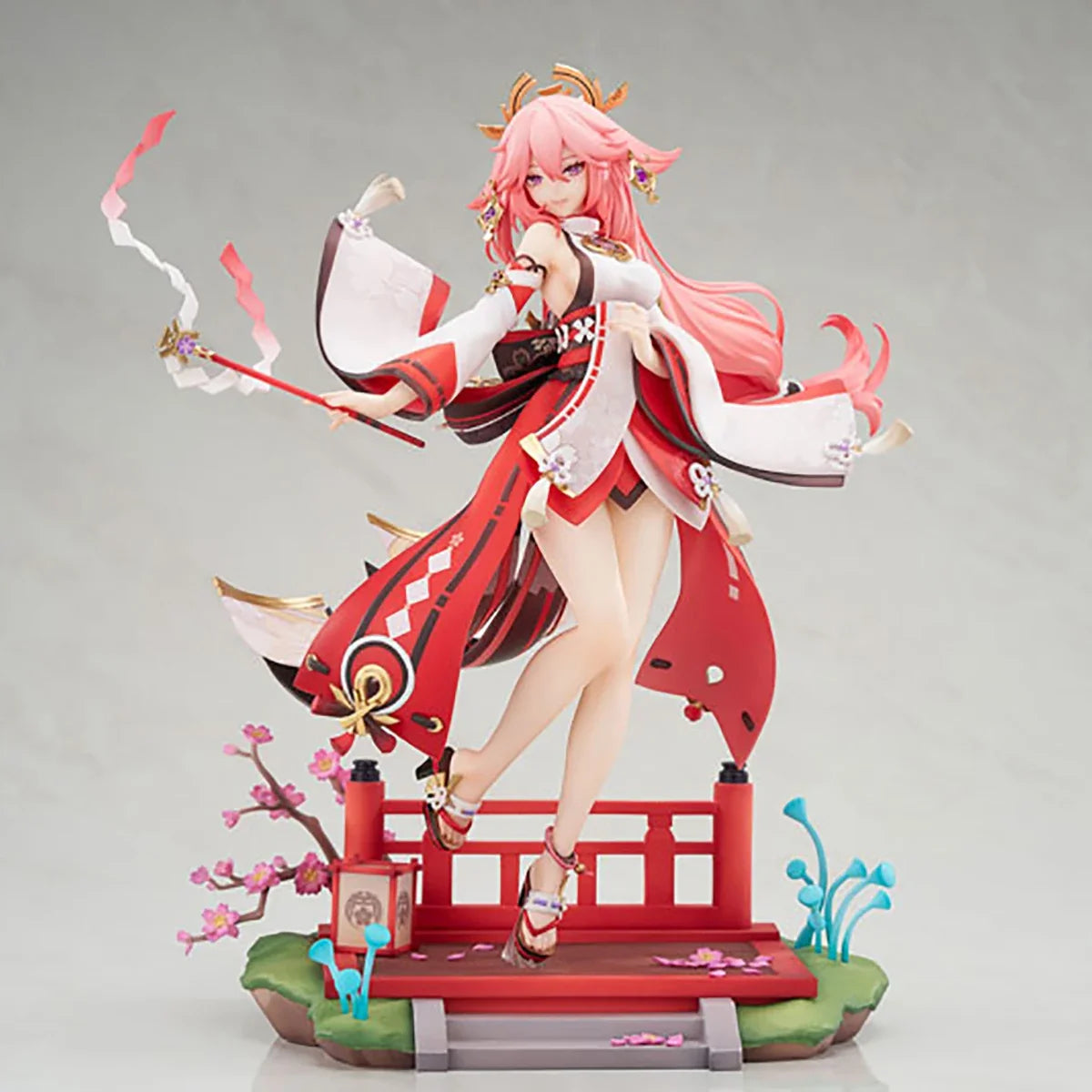 Original Genuine APEX Prepainted Genshin Impact Yae Miko Astute Amusement Ver. 1/7 H=280mm Game Character Figure Decoration Gift