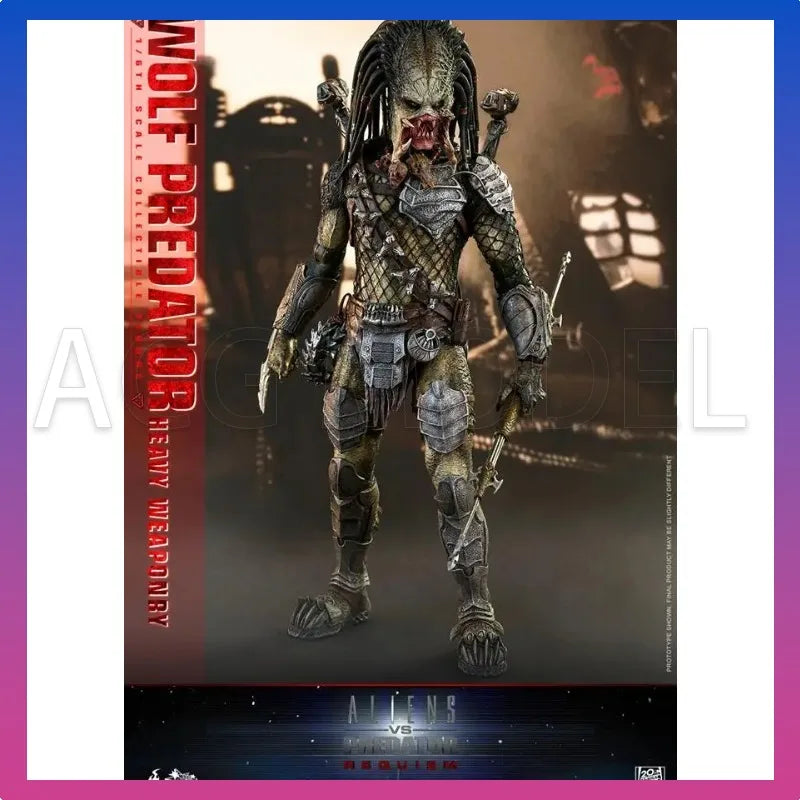 Original Hot Toys Wolf Predator Action Figure 1/6 Aliens vs Predator - Requiem Predator Figurine HT MMS443 Customized Toy