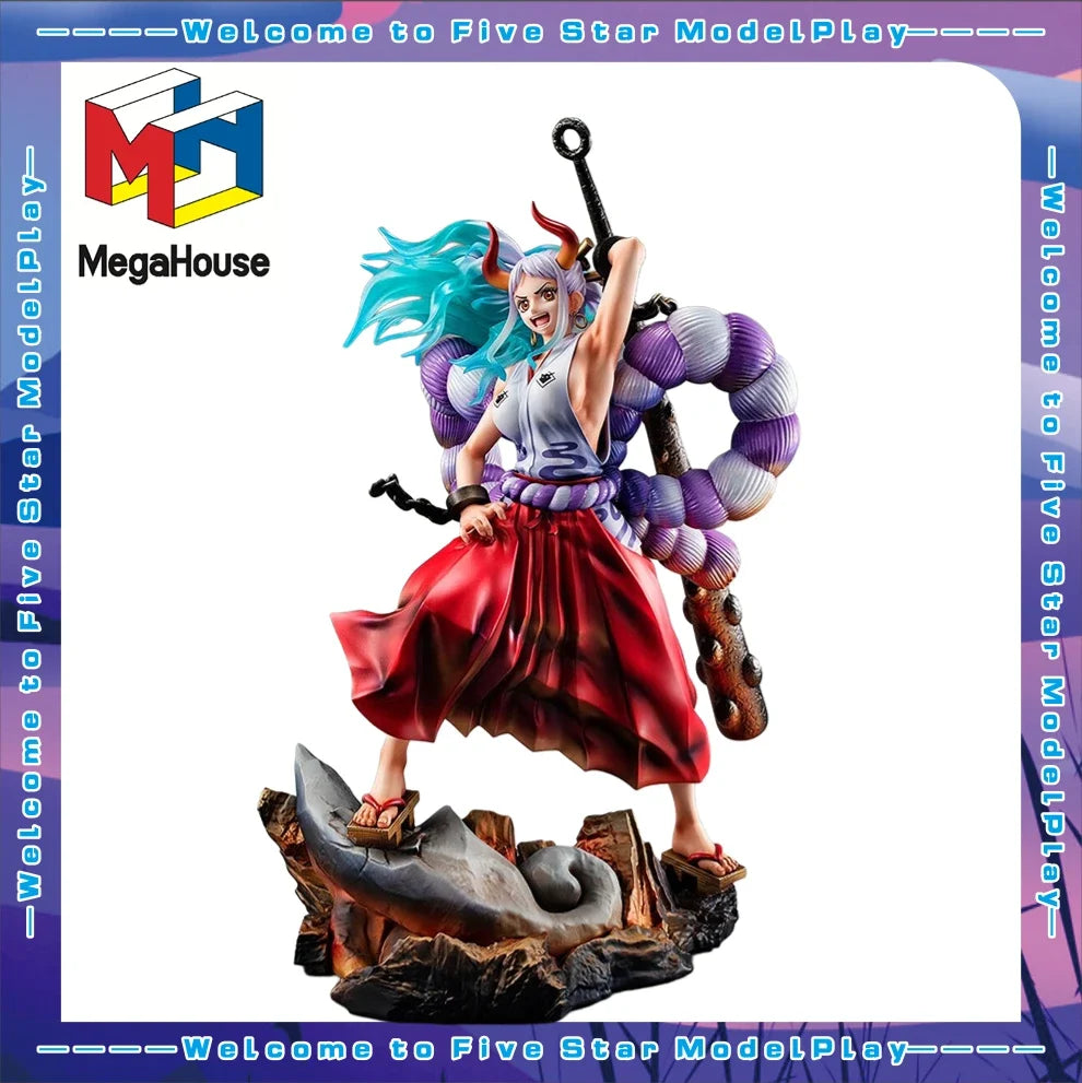 In Stock Original MegaHouse POP Neptune "WA-MAXIMUM" Yamato Anime Doll Figure Model Toys Gifts