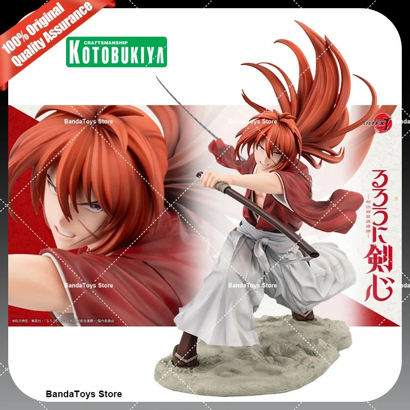 In Stock 100% Origina Kotobukiya PV152 Rurouni Kenshin Artfx J Kenshin Himura 1/8 Pre-Painted Anime Action Figures Model Toys