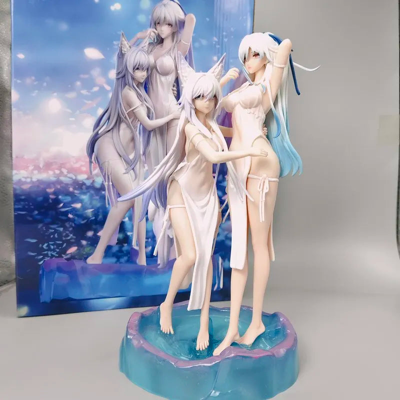 Honkai Star Rail Jingliu Baiheng Anime Keramiktasse Doppelfigur Statue Modell Manga Gamer Geschenk Sammlerstück Deko-Zubehör