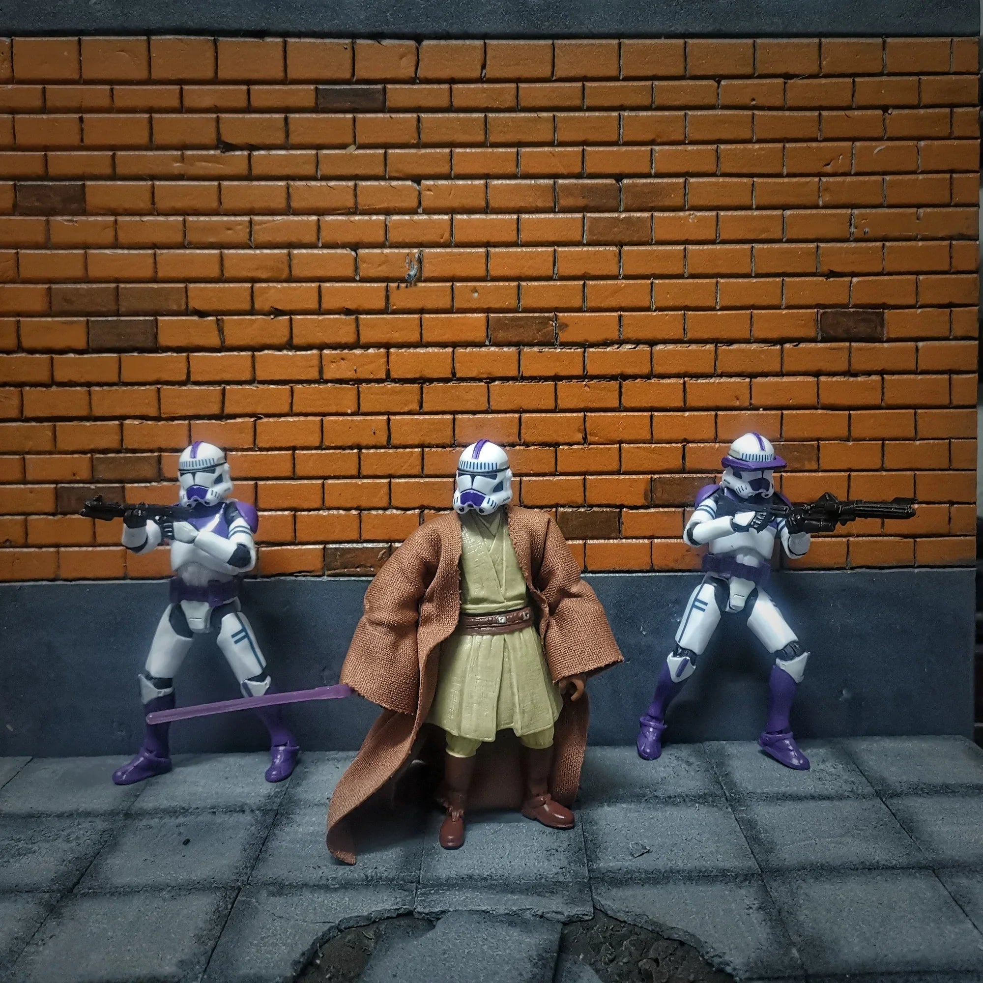 Star Wars 3.75 Inch  Clone Trooper 1/18 187th Legion  Shock Coruscant Guard Action Figure Windu Fox  Toys Model Loose