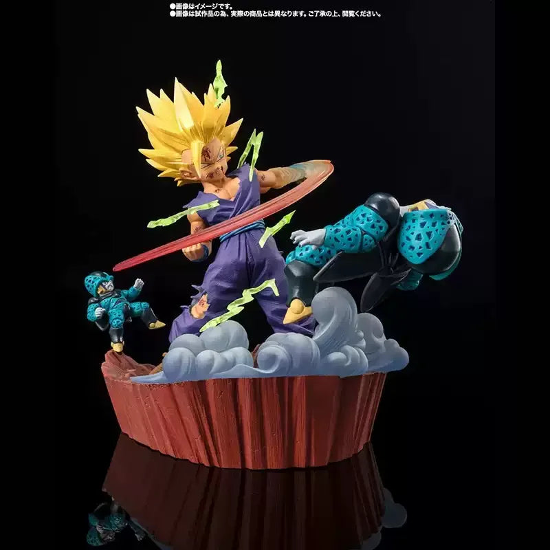 BANDAI Original SHF Dragon Ball ZERO Z Super Saiyan 2 Son Gohan Action Anime Figures Model Toy Gift for Kids Desk Decoration