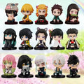 Demon Slayer Figure Toy Anime Kimetsu No Yaiba Q Version Sitting Tanjiro Nidouzi Inosuke Zenizu PVC Figurine Model Doll Gifts