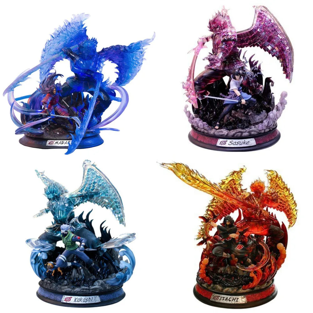 Naruto Shippuden Anime Figurine Model Susanoo Sasuke Action Figure Itachi Figures 38cm Statue Collection Toy Madara Figma