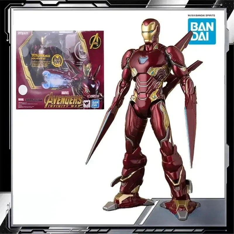 Bandai Original MODEL KIT SHF Infinity War War Machine Character Model Toy Gift Collection Anime Figure Model Toy