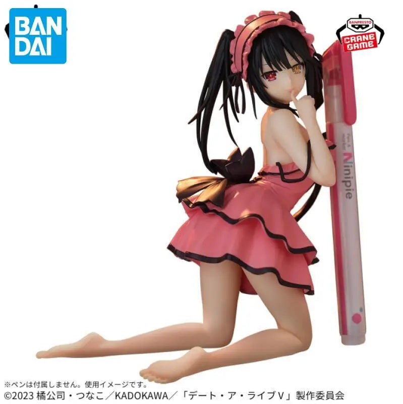 Original Genuine Banpresto DATE A LIVE 13cm Tokisaki Kurumi Figures PVC Model Doll Collection Figurine Model Toys Birthday Gift
