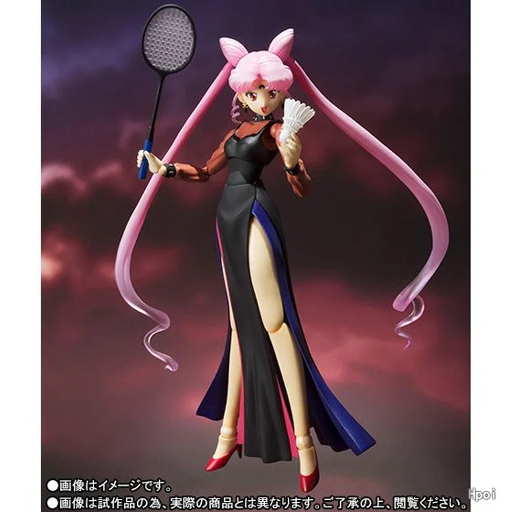 100% Authentic In Stock Bandai S.H.Figuarts Pretty Guardian Sailor Moon Crystal Season III Black Lady Anime Action Figure