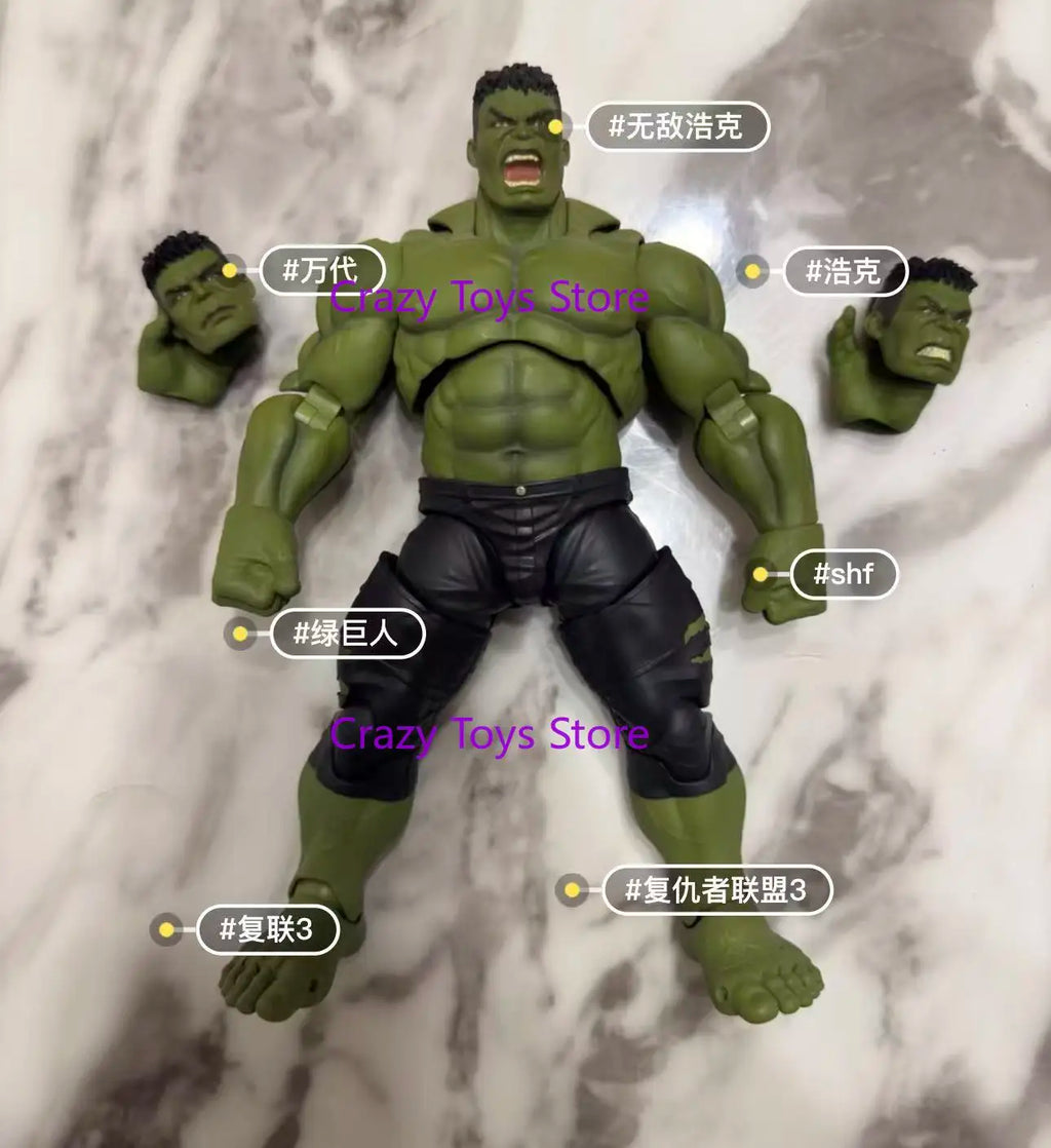 In Stock 100% Original Bandai SHF Hulk Avengers Collectible Model Toy Gift Figure gift