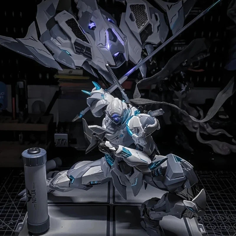 Zen Of Meta Shadow Domain Ninja White Ghost Alloy Action Figures Gk Model Kit Multi Accessories Toy Exquisite Handsome Ornament