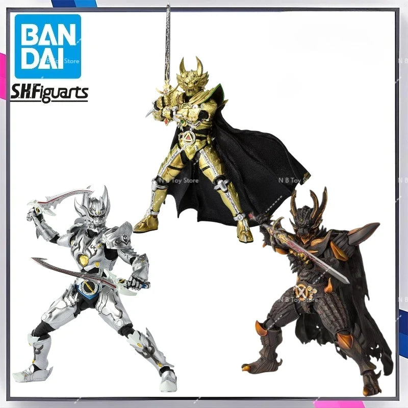 Bandai-KIT of Original SHF GARO Models Anime Action Figures Toys Gifts for Children Deformed Box Packaging ORIGINAL Box