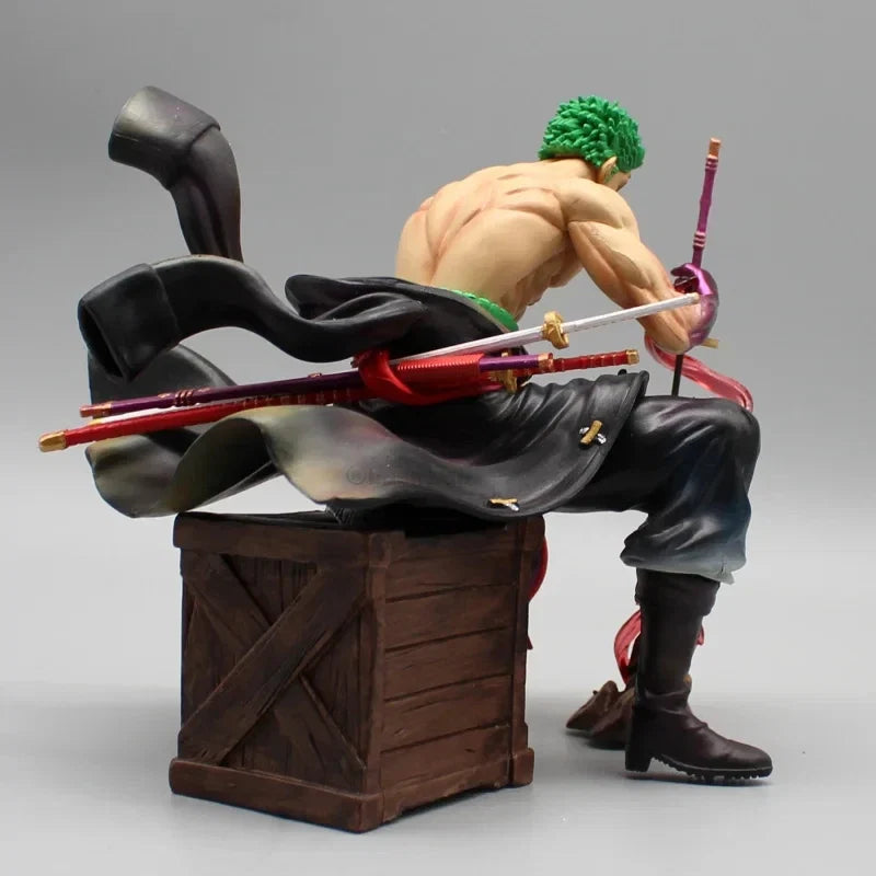 One Piece Zoro 15cm Figures Roronoa Zoro With 2 Heads Anime Figurine Pvc Statue Model Desk Collection Doll Decoration Toys Gifts