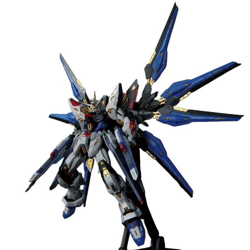 In Stock Bandai Original MGEX 1/100 GUNDAM Anime Model STRIKE FREEDOM GUNDAM WING Action Figure Assembly Model Robot Toy Gift