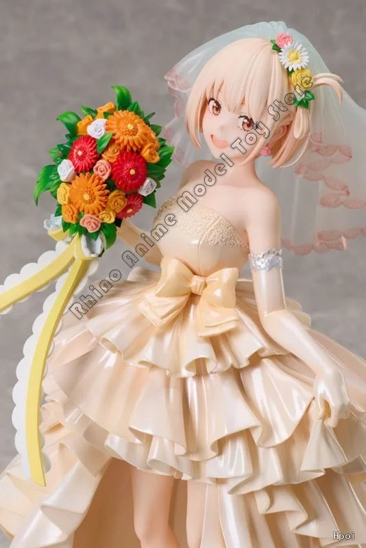 In Stock Original ANIPLEX+ 1/7 Scale Figure Lycoris Recoil Chisato Nishikigi Wedding Ver. 255mm Anime Statue Collectible Toy