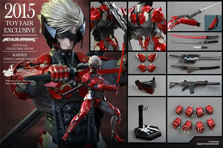 Auf Lager HOTTOYS HT 1/6 VGM19 Metal Gear Rising Red Thunder Venue Limited Edition Actionfigur Modell Geschenk-Sammlung