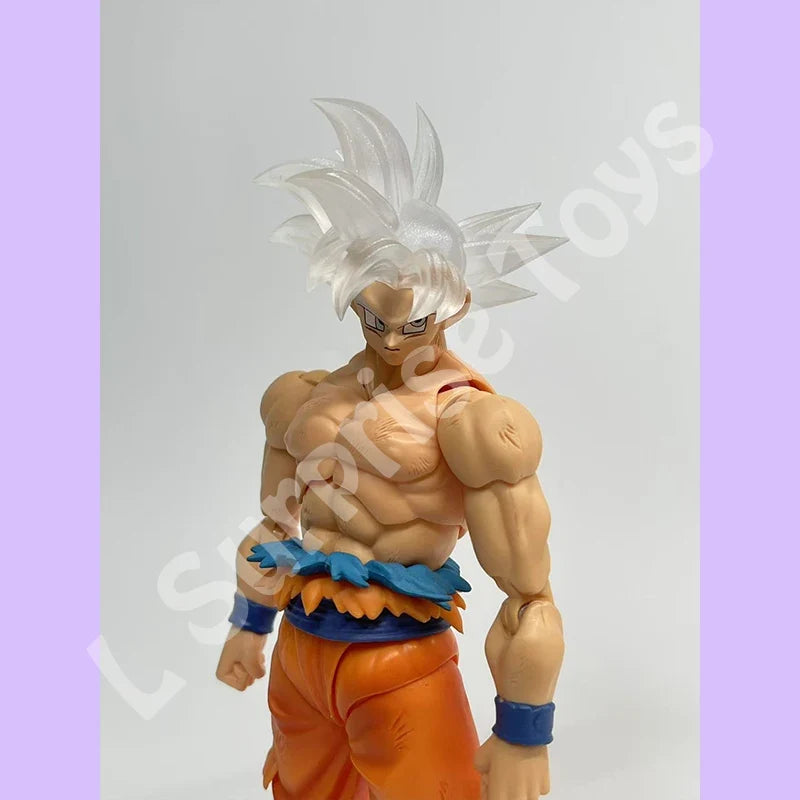 PT CUSTOM Dragon Ball Z Super Saiyan God Ultra Instinct Son Goku Head Accessories Head sculpt Anime Action Figures Toys Gifts