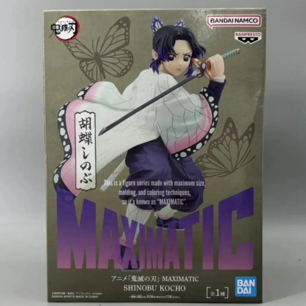 In Stock Bandai Original Genuine Banpresto Anime Demon Slayer: Kimetsu No Yaiba MAXIMATIC Kochou Shinobu 18cm Model Toy Figures