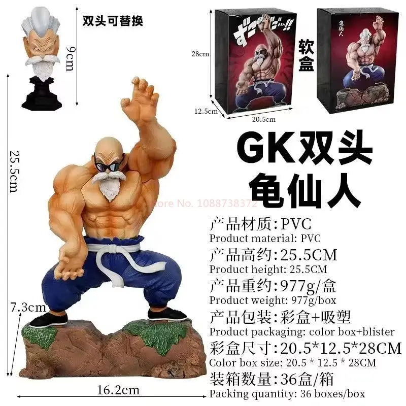 25cm Dragon Ball Z Anime Figure Master Roshi Figure Kame Sennin Action Figure Pvc Statue Collection Model Decoration Toy Gifts