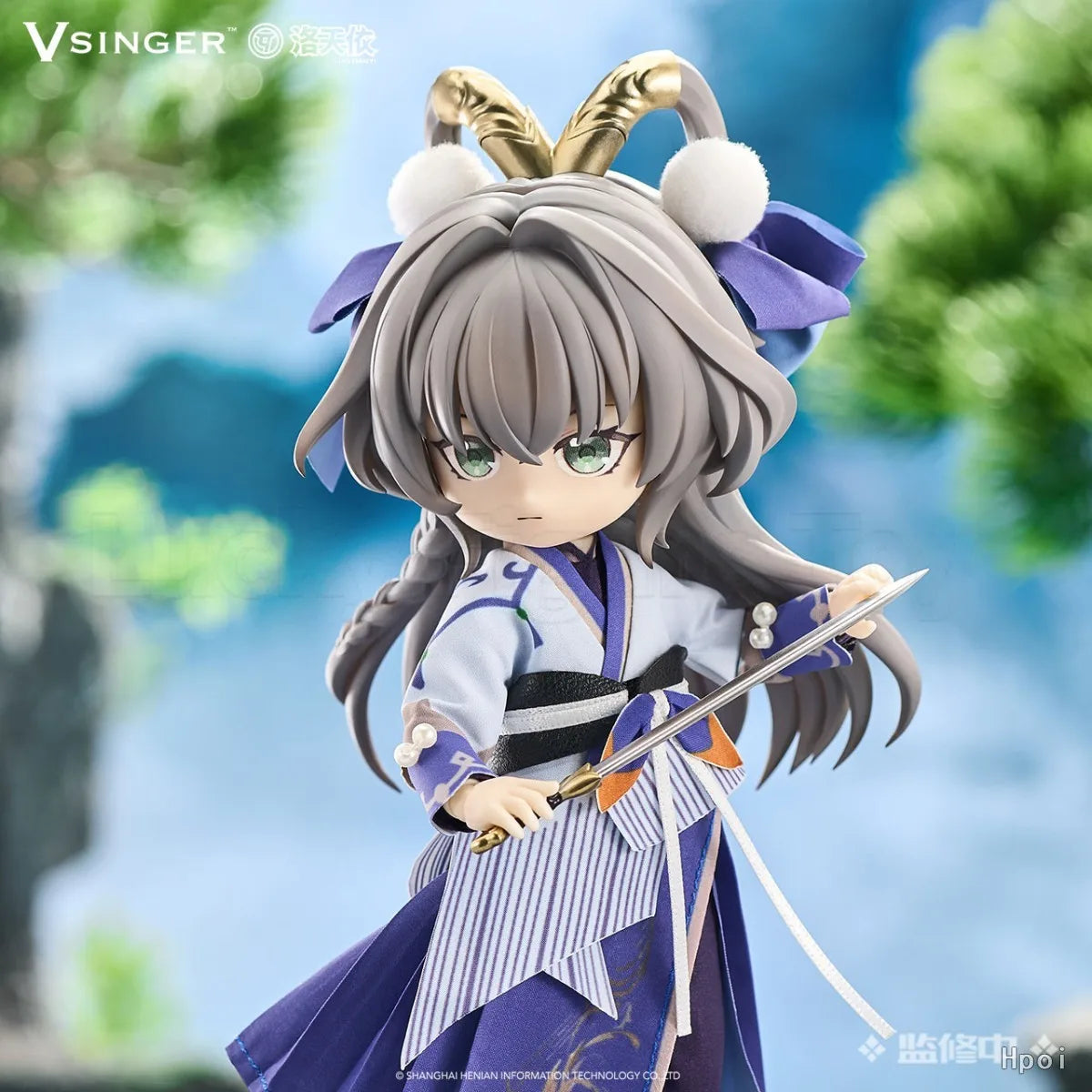 【In Stock】VSINGER Q-version Humanoid Vsinger Luo Tianyi 1/12 Scale Action Figure Toys
