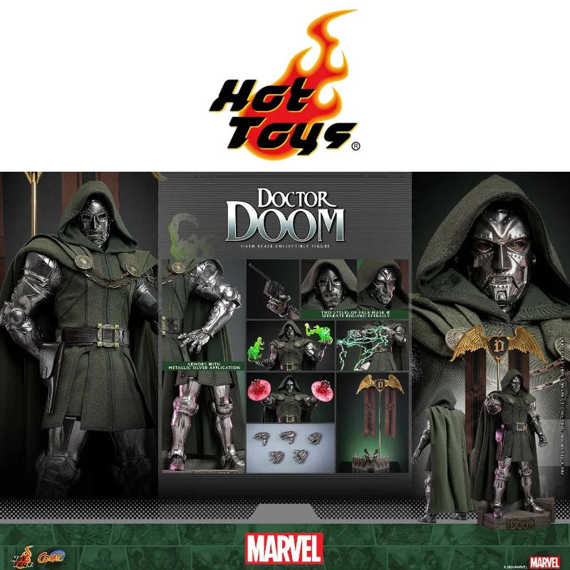 In Stock Original HOTTOYS HT 1/6 CMS022bã€ŠMarvel Comicsã€‹Doctor Doom Special Edition Action Figures Collectable Model Toy Gift
