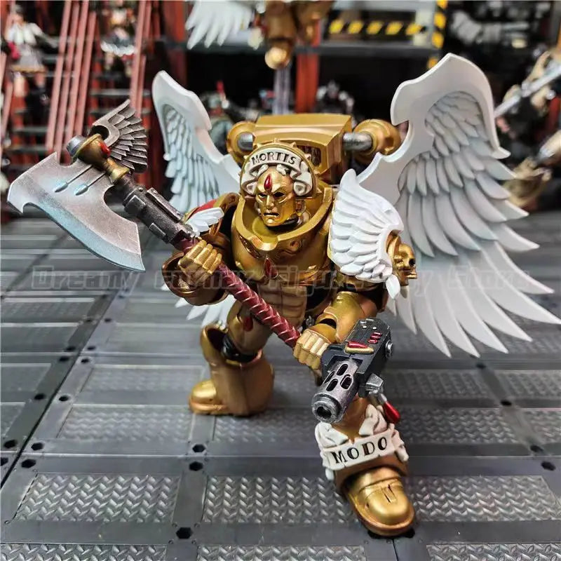 【In Stock】JOYTOY Warhammer 40K 1/18 Action Figure Toys Blood Angels Sanguinary Guard 5PCS