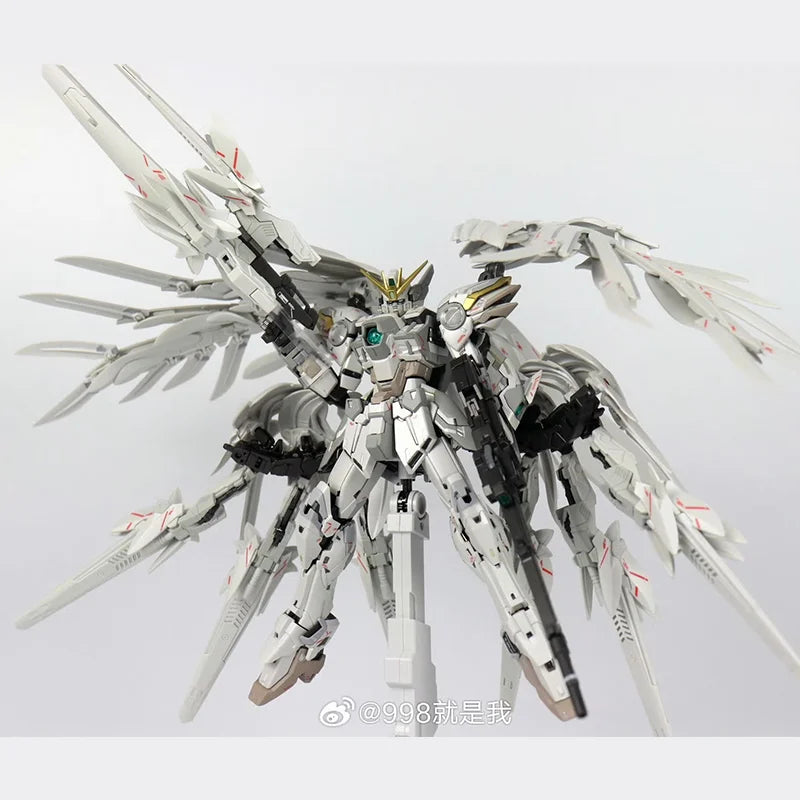 In Stock DABAN 8827 Alloy Skeleton MG 1/100 Snow White Prelude Fix Ver Assembly Model Kit XXXG-00YSW Action Figure Model Toy