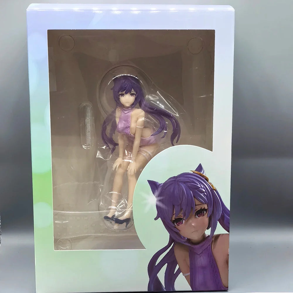 Genshin Impact Figure Keqing KeQueen Ke Qing Cute Anime Girl PVC Action Figure Toy 18cm Game Statue Collection Model Doll Gift