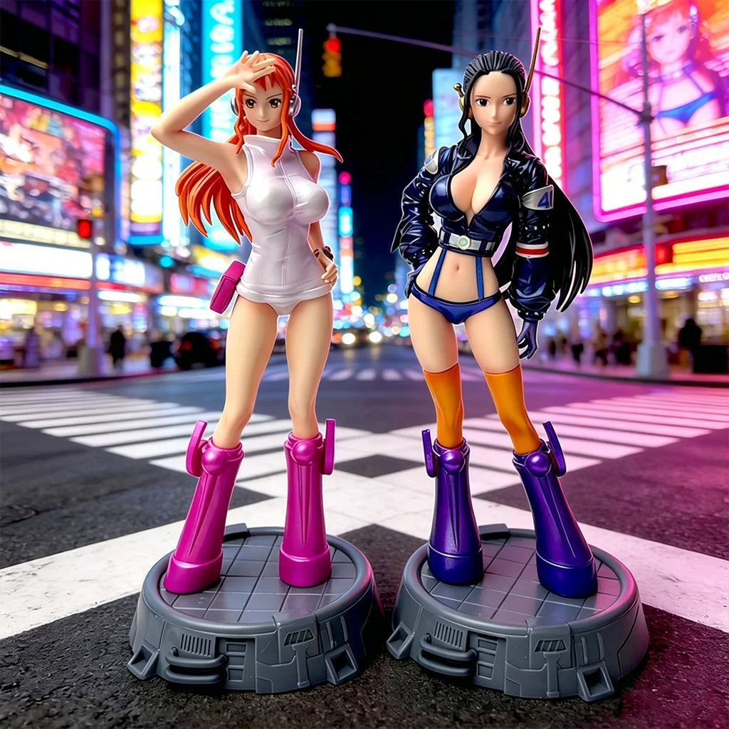 Anime One Piece Robin Nami Figur Nico Robin Nami Actionfigur Sammlerstatue Modell Spielzeug Geschenk