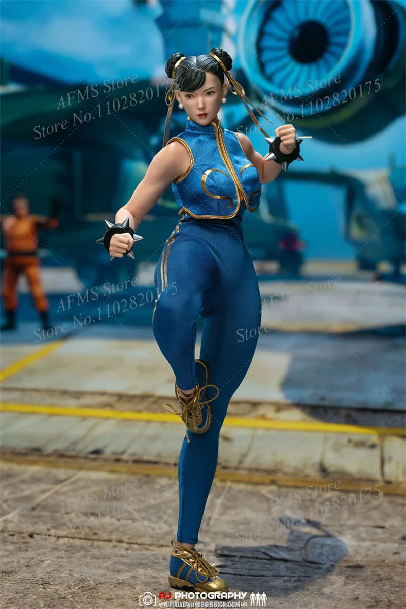In stock STAR MAN MS-008 1/6 Women Soldier Chun-Li Classic Fighter Girl Fighting Girl 12Inch Full Set Action Figure Body Dolls