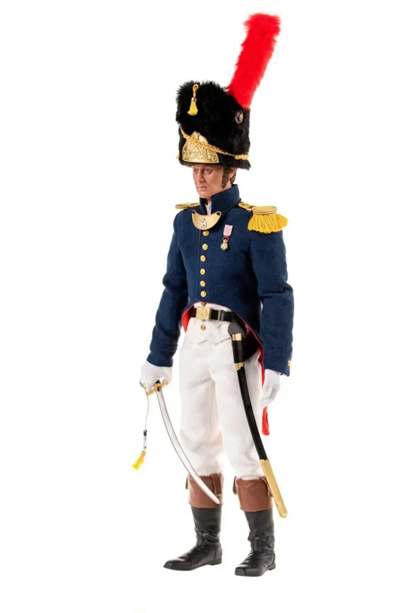 Brownart Ba-0007 1/6 Male Soldier Napoleonic Praetorian Guard Lieutenant Blue Uniform Soldiers Full Set 12'' Action Figure Body