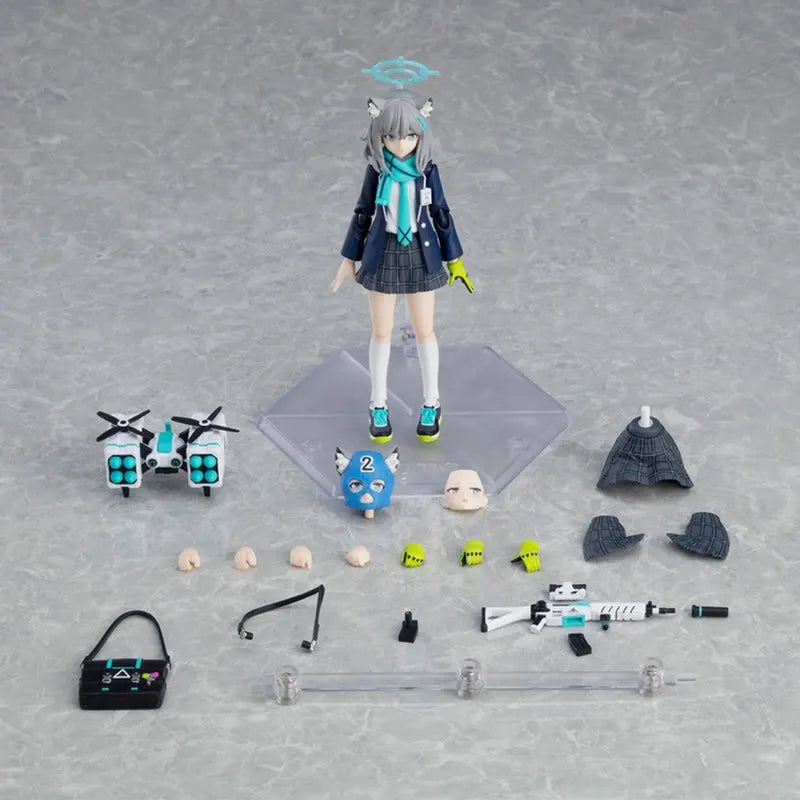 Blue Archive Figma 567 SunaōkamiShiroko KO Articulated Action Figures Kawaii Girl Trendy Toys Desktop Ornament Boy Surprise Gift