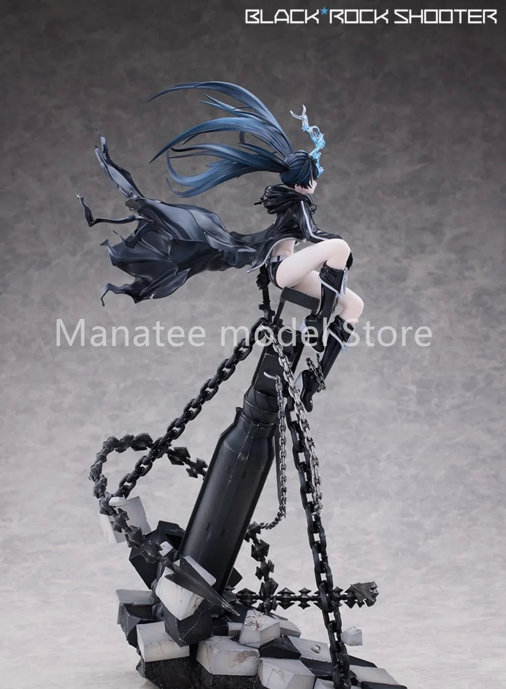 100% Original Black Rock Shooter PVC Action Figure Anime Model Toys Figure Collection Doll Gift