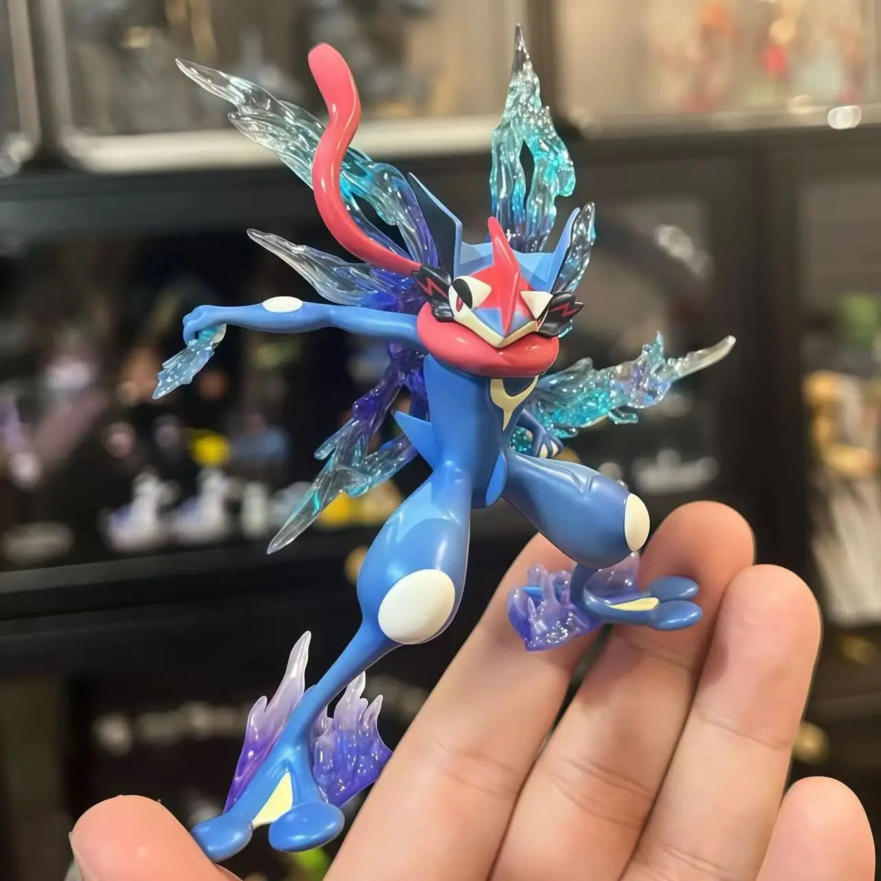 10cm Pokemon Anime Figure Battle Greninja Action Figure Cartoon Collection Pvc Model Desktop Statue Ornament Doll Toy Birthday