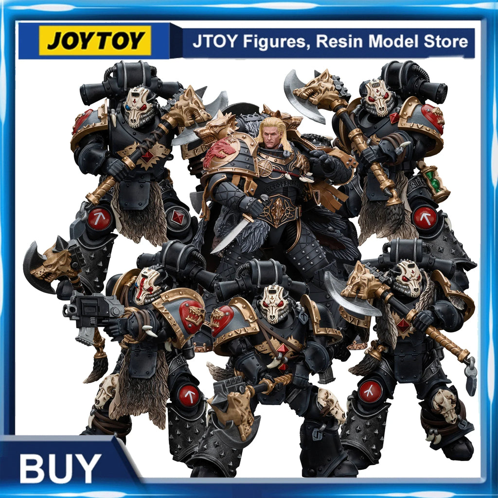 [IN STOCK]JOYTOY Warhammer 30K The Horus Heresy 1/18 Action Figure Space Wolves Leman Russ Deathsworn Pack Anime Model Toys Gift