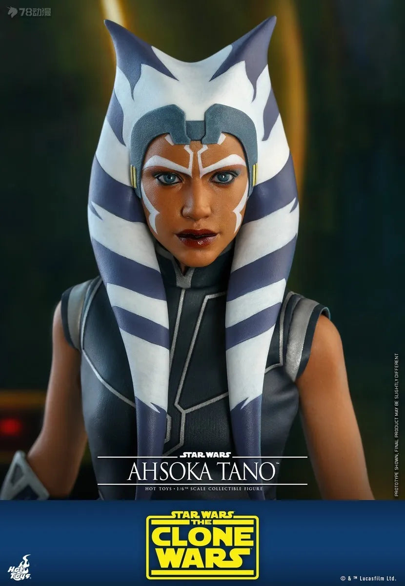 HOT TOYS Original 1\6 Mobile Doll TMS Series 021 Star Wars: Clone Wars: Asocatano Anime Action Figure Model Toys Gifts for Boys