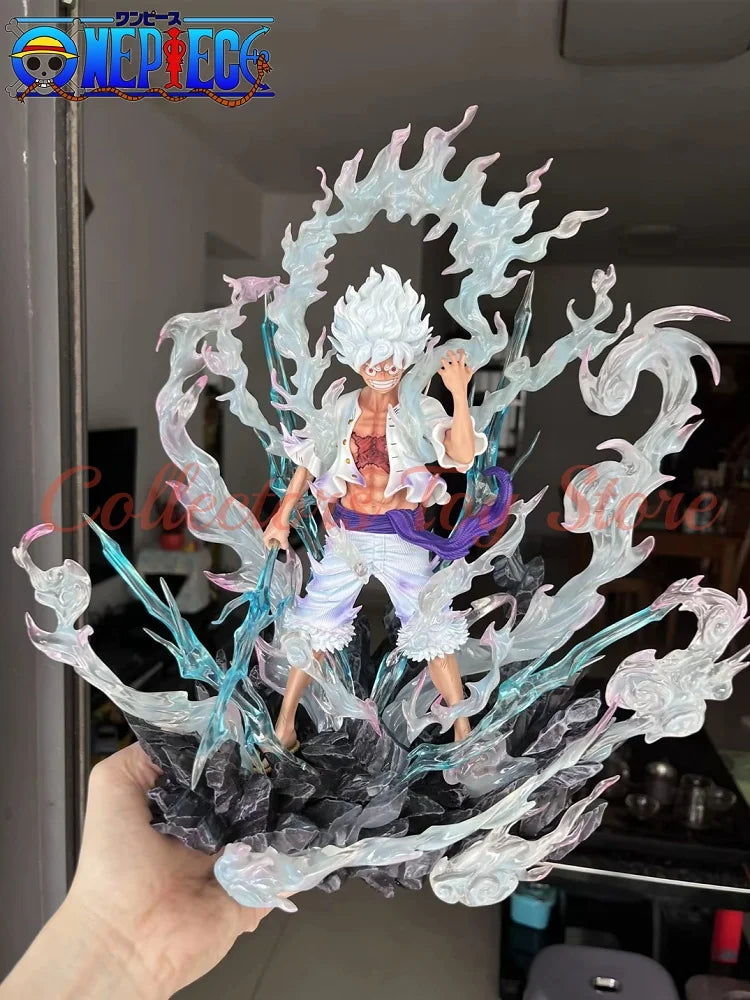 [Made By Jt] One Piece Anime Toys Skypainting Nika Luffy Anime Peripheral Gk Figure Statue Model Placements Boy Christmas Gift