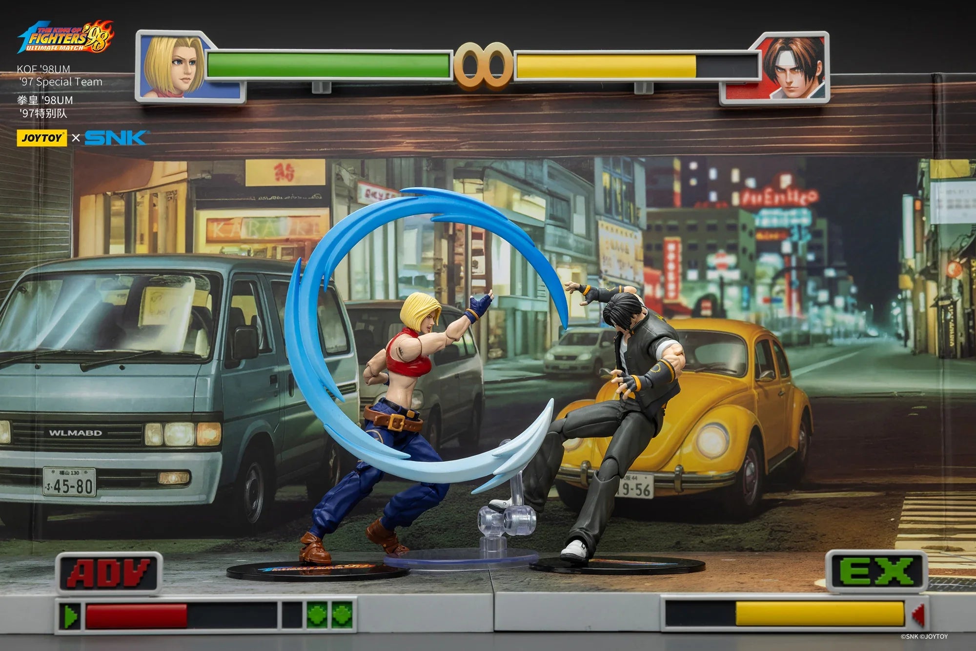 【MT】Pre-sale JOYTOY SNK KOF'98UM 97 Special Team Ryuji Yamazaki Billy Kane Blue Mary 3PCS 1/18 Action Figure Toy Collection