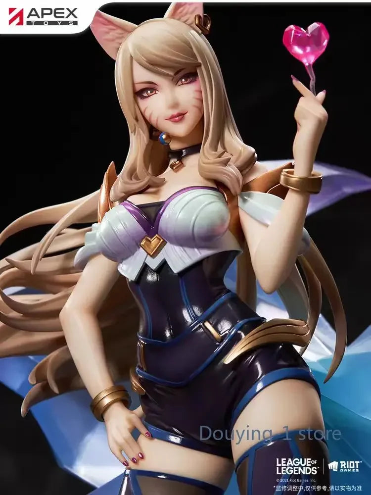 APEX Ahri LOL Nine-tailed Fox KDA Anime Action Figure Model Toy Collection Gift in Stock