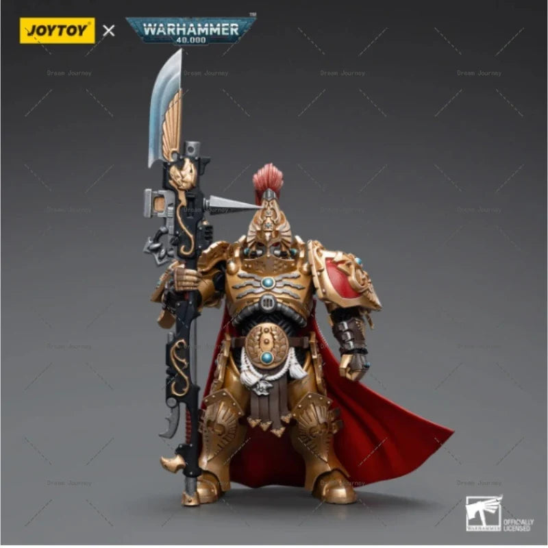In stock JOYTOY Warhammer 40k 1/18  Adeptus Custodes Shield Captain with Guardian Spear   Action figures Toy collection