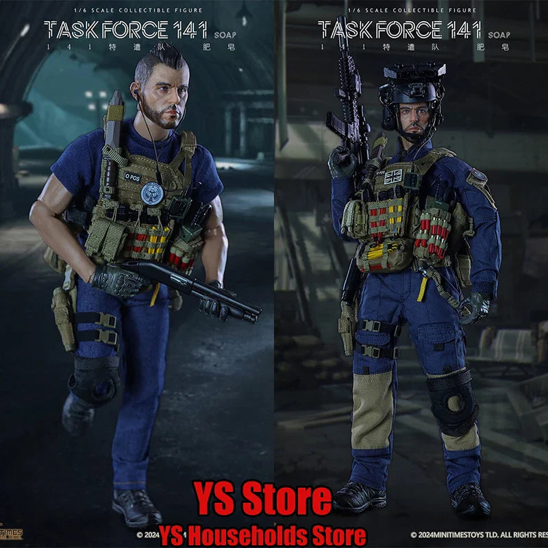 1/6 Task Force 141 Militärische Kampfuniform Actionfigur-Sammlung Kugelsichere Weste Design Mini Times Toys M051 12" Soldatenmodell